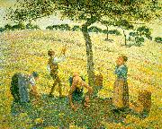 Camille Pissaro Apple Picking at Eragny sur Epte oil painting